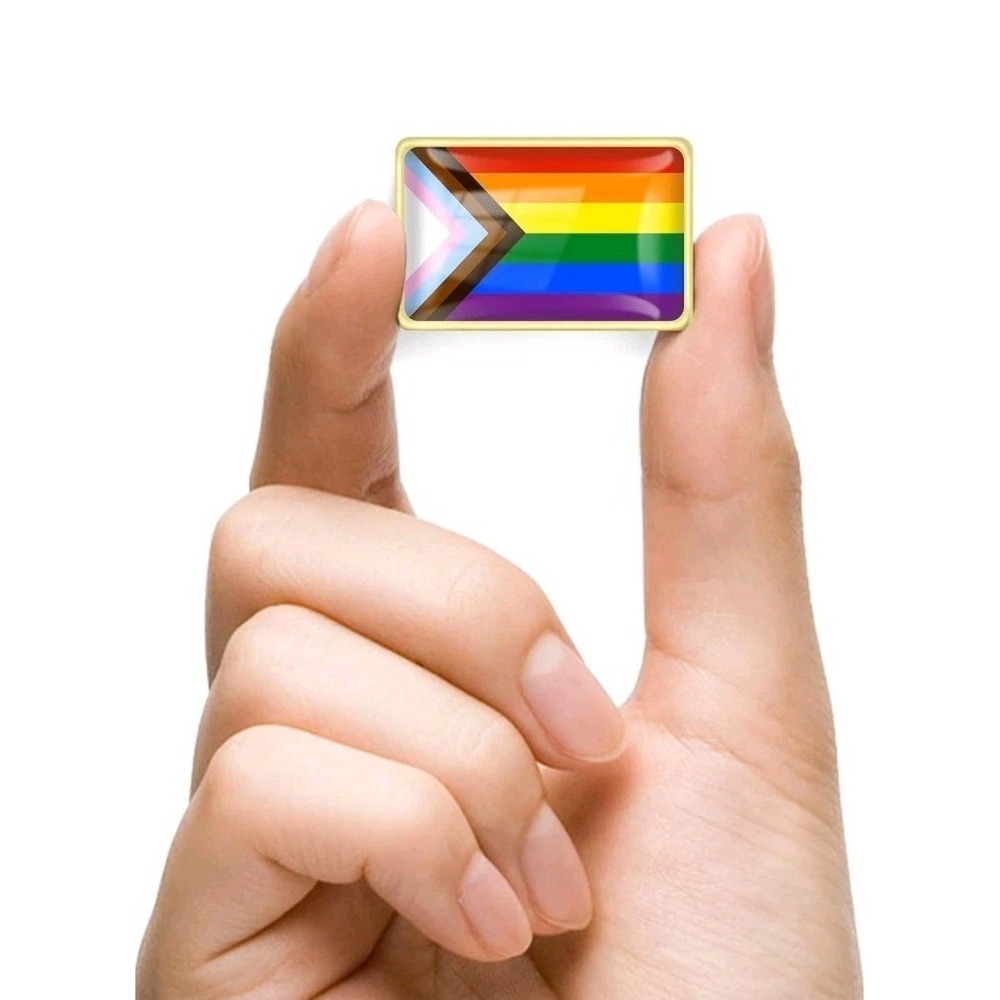 20 Pcs Progress Pride Lapel Pins Bulk- LGBT Transgender Rainbow Lesbian